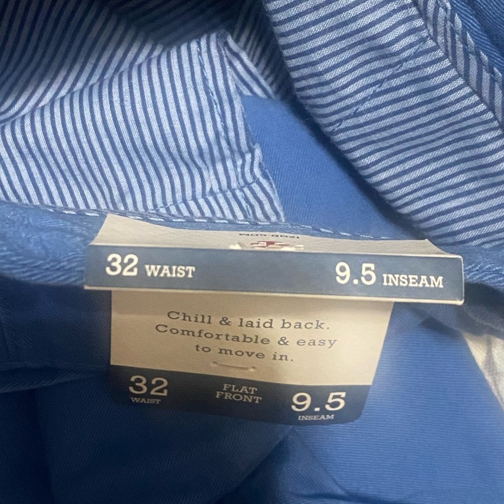 Izod saltwater stretch Blue Men's Shorts NWT - Picture 4 of 8